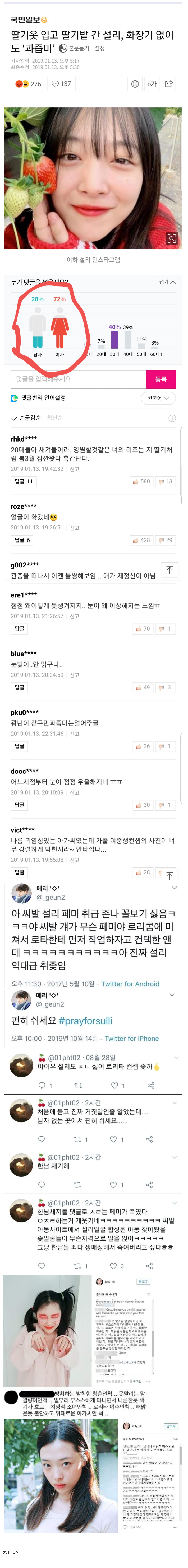 설리 악플러의 실체 | 인스티즈