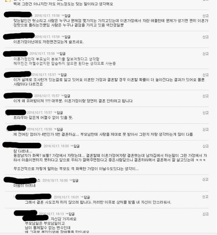 이혼가정에 대한 사람들의 시선 | 인스티즈