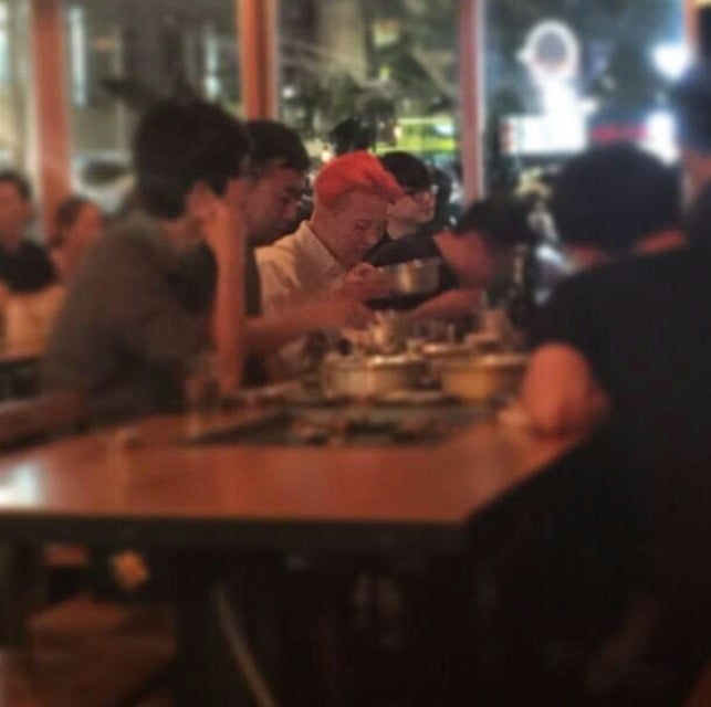 홍대 삼거리 푸줏간 yg 회식.jpg (홍대 자주 오는 지디) | 인스티즈
