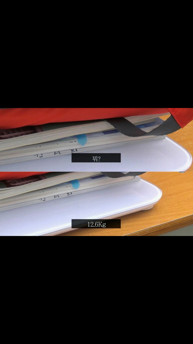 대한민국 고등학생의 가방 무게를 재어 보았다.jpg | 인스티즈