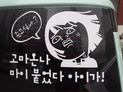 센스도 없고 보고 있으면 짜증나는 차량 스티커.jpg | 인스티즈