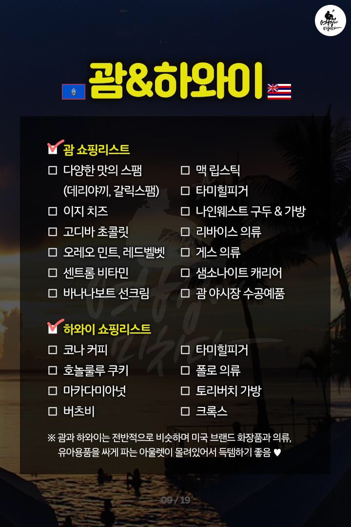 해외여행 쇼핑리스트/ 여시들만의 '여기가면 이건 꼭 사와야한다'를 알려줘!!! | 인스티즈