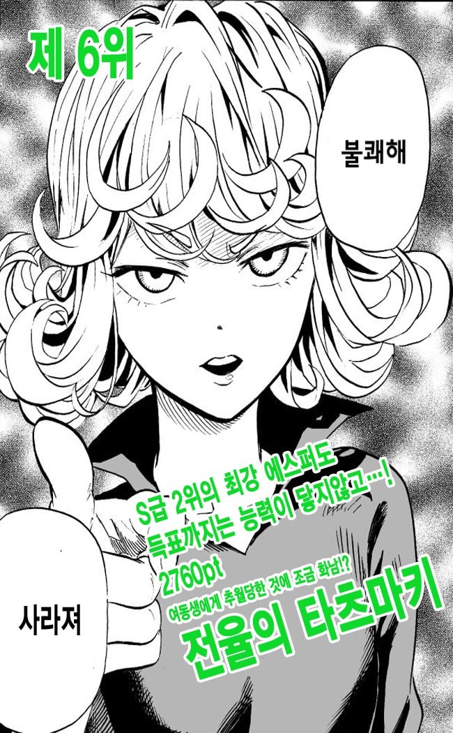 [원펀맨] 지난 5월에 있었던 인기투표 결과 | 인스티즈