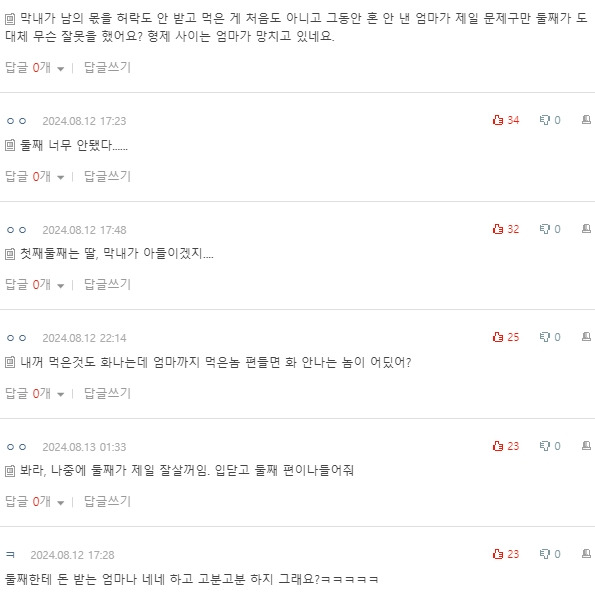 [네이트판] 엄마랑 싸우고 냉장고 사온 동생 | 인스티즈