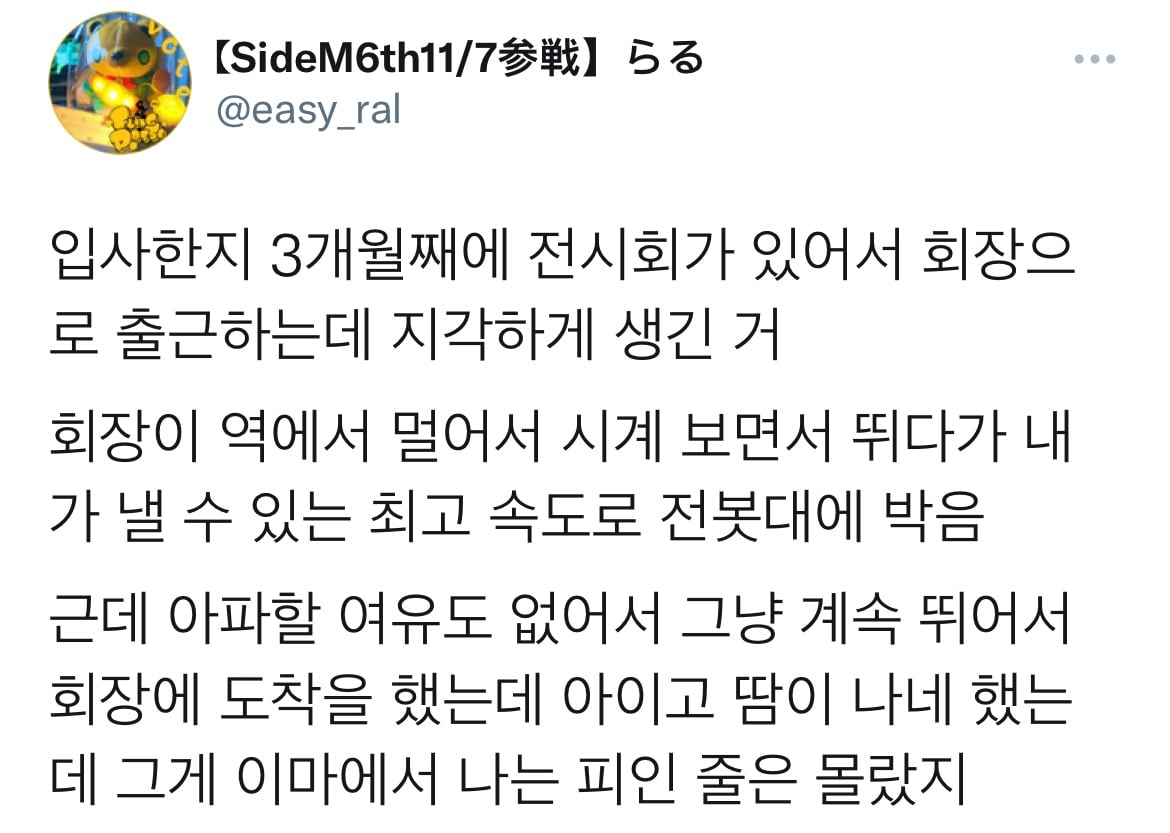 님들의 신입시절 엄청난 실수담을 공유해주셈.twt | 인스티즈