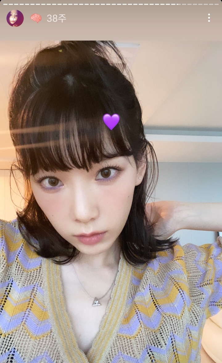 보라색에 진심인 태연 | 인스티즈