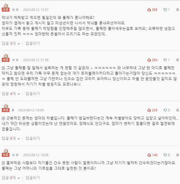 [네이트판] 엄마랑 싸우고 냉장고 사온 동생 | 인스티즈