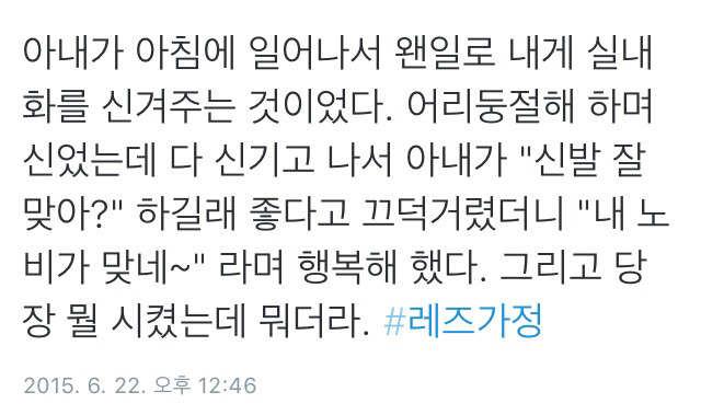 트위터의 레즈가정 이야기.twt | 인스티즈