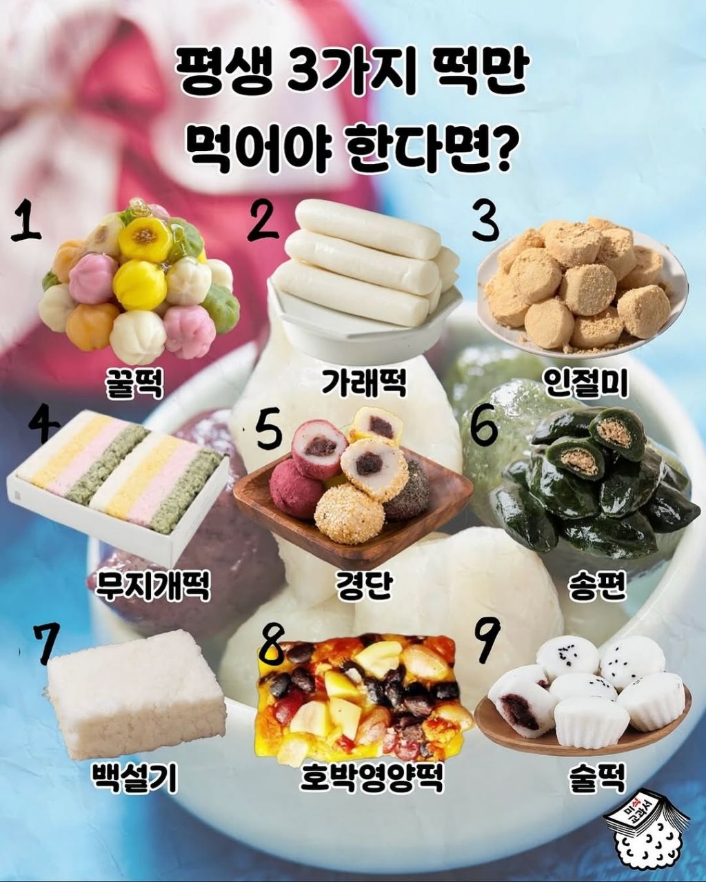 평생 3가지떡만 먹어야한다면? | 인스티즈