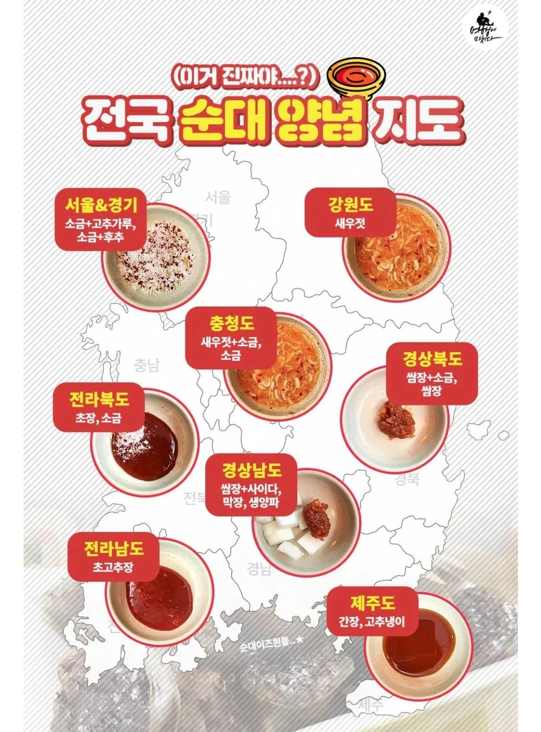 지역별로 갈린다는 순대 양념 | 인스티즈