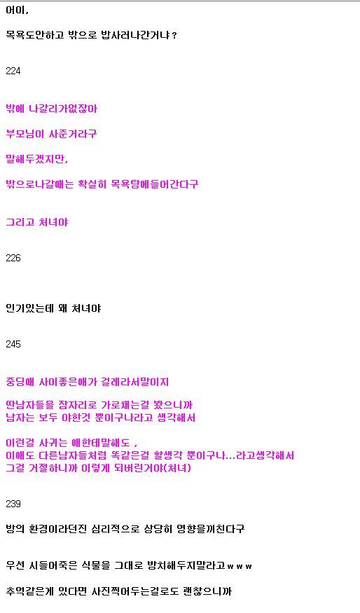 일본의 씻지않는 히키코모리 인증女 | 인스티즈