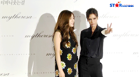 오늘자 티파니와 빅토리아베컴.jpgif | 인스티즈