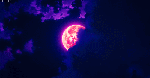 아름다운 밤하늘! 달 움짤 gif | 인스티즈