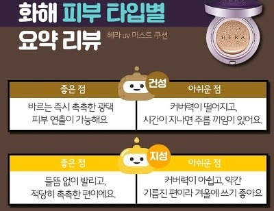 국내 인기 쿠션 BEST템 피부타입별 사용감 | 인스티즈