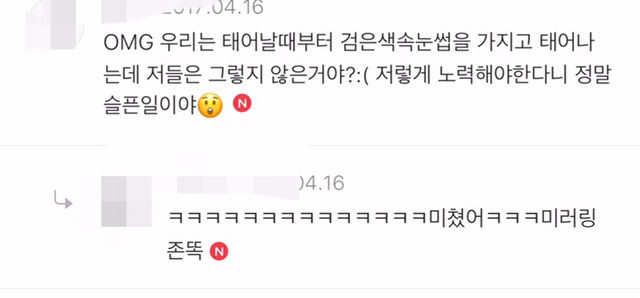 홍인들은 동양인을 따라하는 것을 멈추어라 :( | 인스티즈