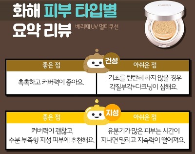국내 인기 쿠션 BEST템 피부타입별 사용감 | 인스티즈