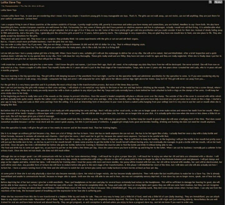 로리타 섹스토이의 유래~ 리얼 텍혐 주의 | 인스티즈