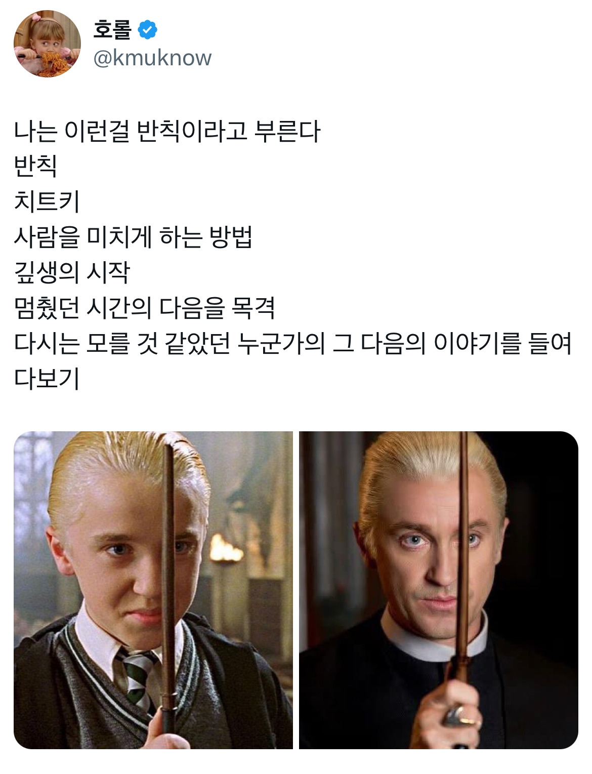 전세계 해리포터 오타쿠들 난리난 톰 펠튼의 말포이 복귀 소식.twt | 인스티즈