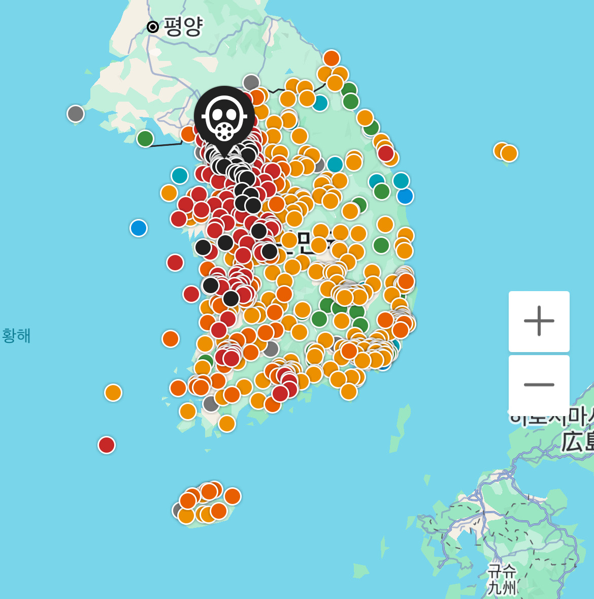 실시간 전국 미세먼지.jpg (마스크 챙기세요) | 인스티즈