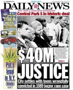  미국에서 화제였던 센트럴 파크 파이브 강간 사건.jpg | 인스티즈