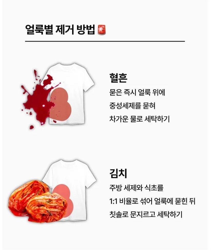얼룩별 제거 방법 | 인스티즈