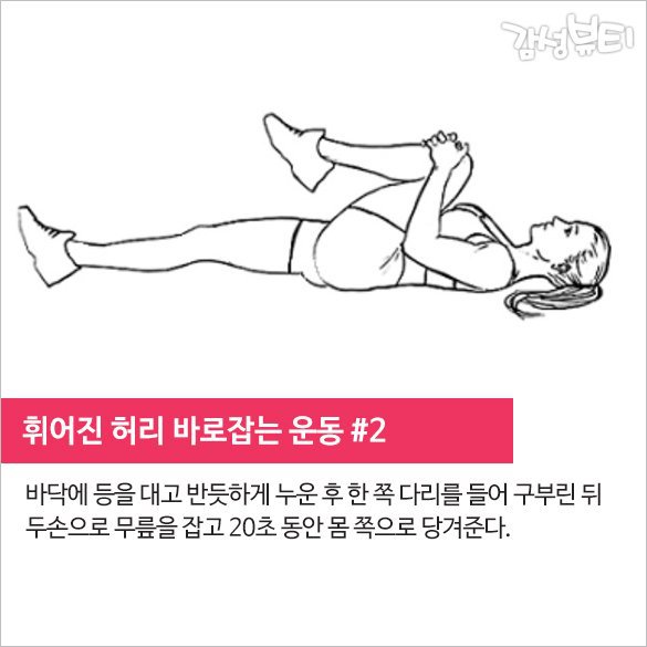 휘어진 허리 바로잡는 운동 | 인스티즈