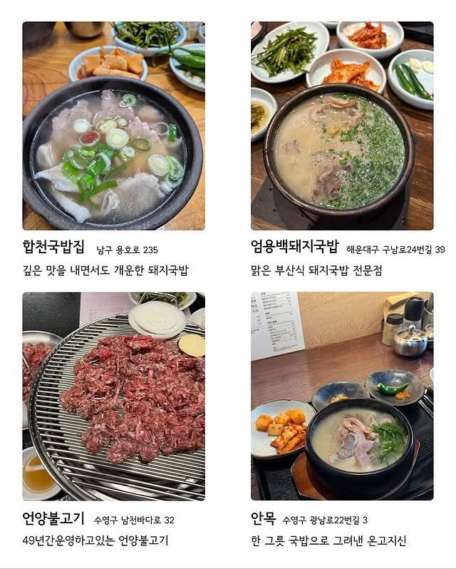빅데이터 기반 2025 부산 맛집 72 | 인스티즈