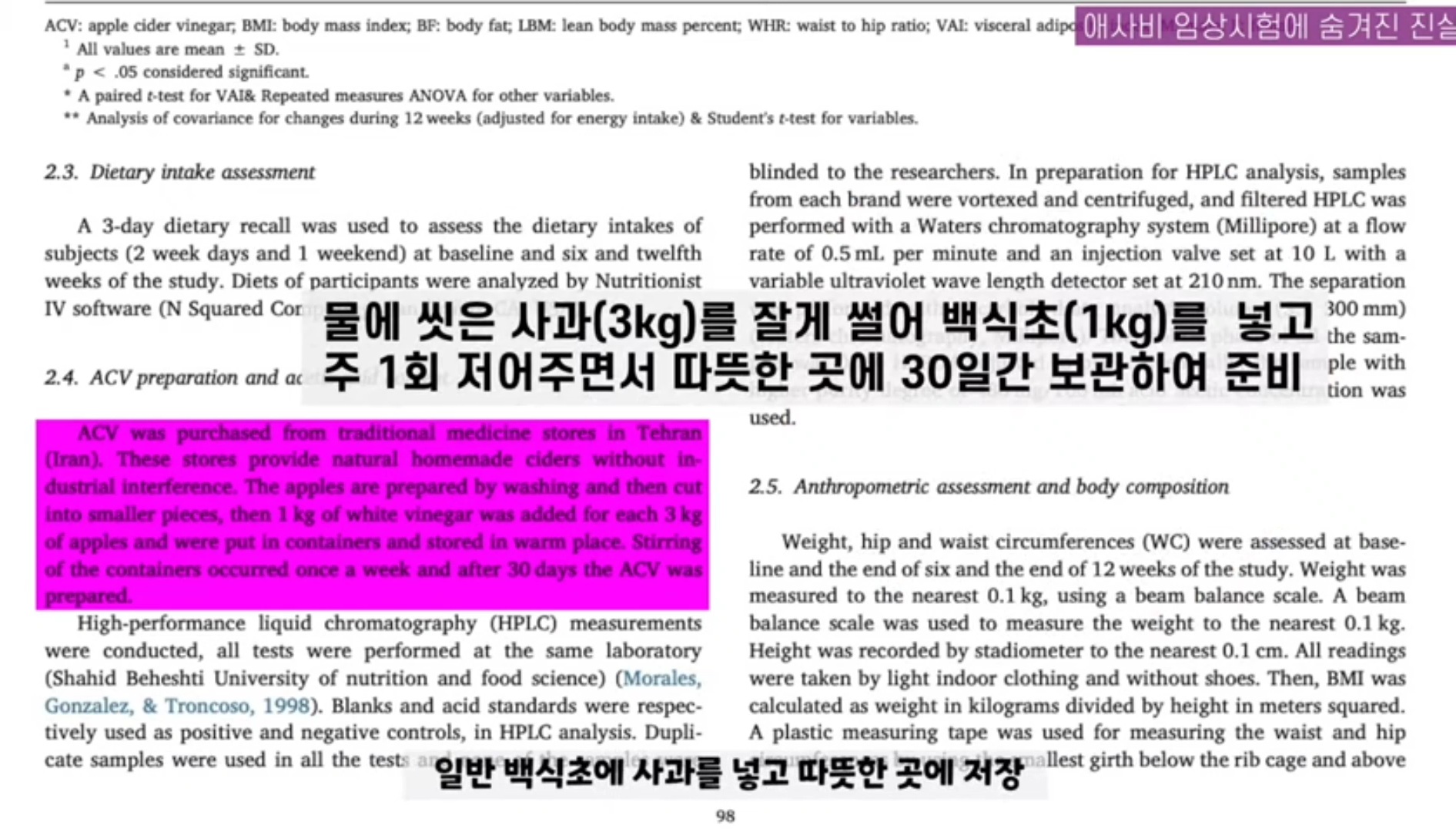 애사비(애플사이다비니거) 진짜 효과 있을까? | 인스티즈
