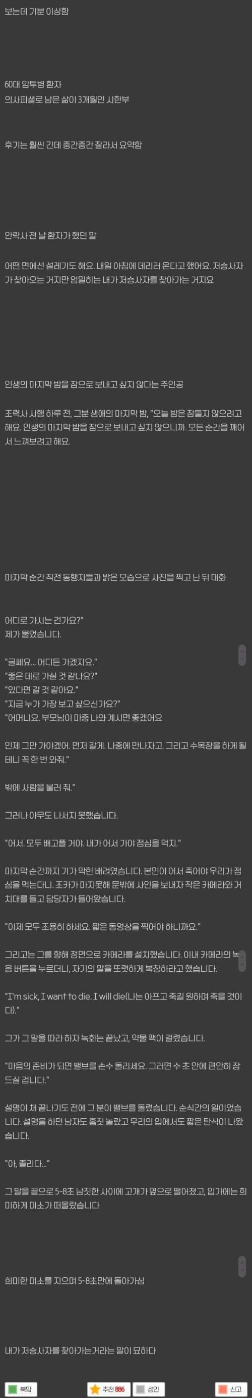 스위스에서 안락사한 한국인과 끝까지 동행한 작가분이 쓴 후기 | 인스티즈