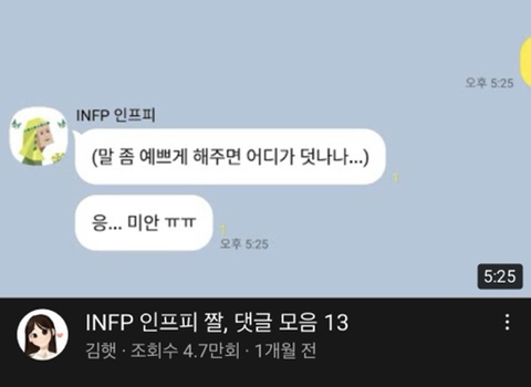 MBTI별 좋아하는 유튜브 재질 | 인스티즈