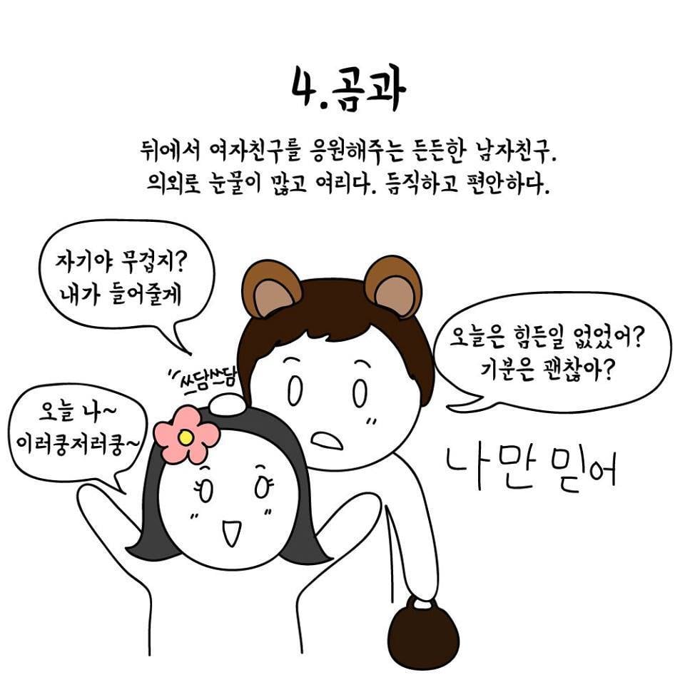 동물과 비교해 보는 남자친구 타입 | 인스티즈