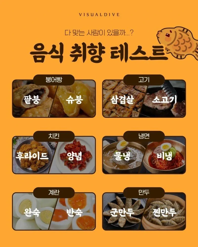 음식 취향 테스트 | 인스티즈