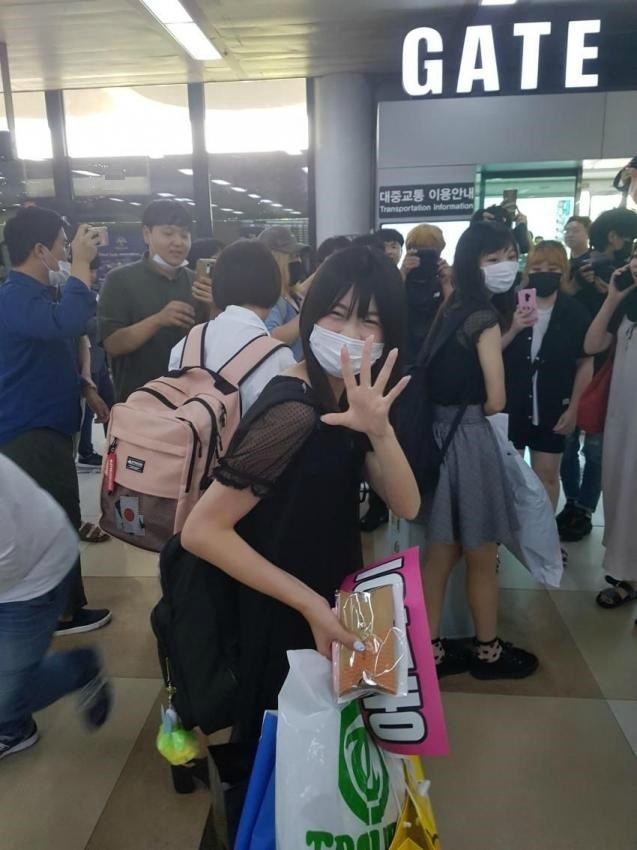 프듀48) 저기 사쿠라다 사쿠라가 입국했다.jpg | 인스티즈