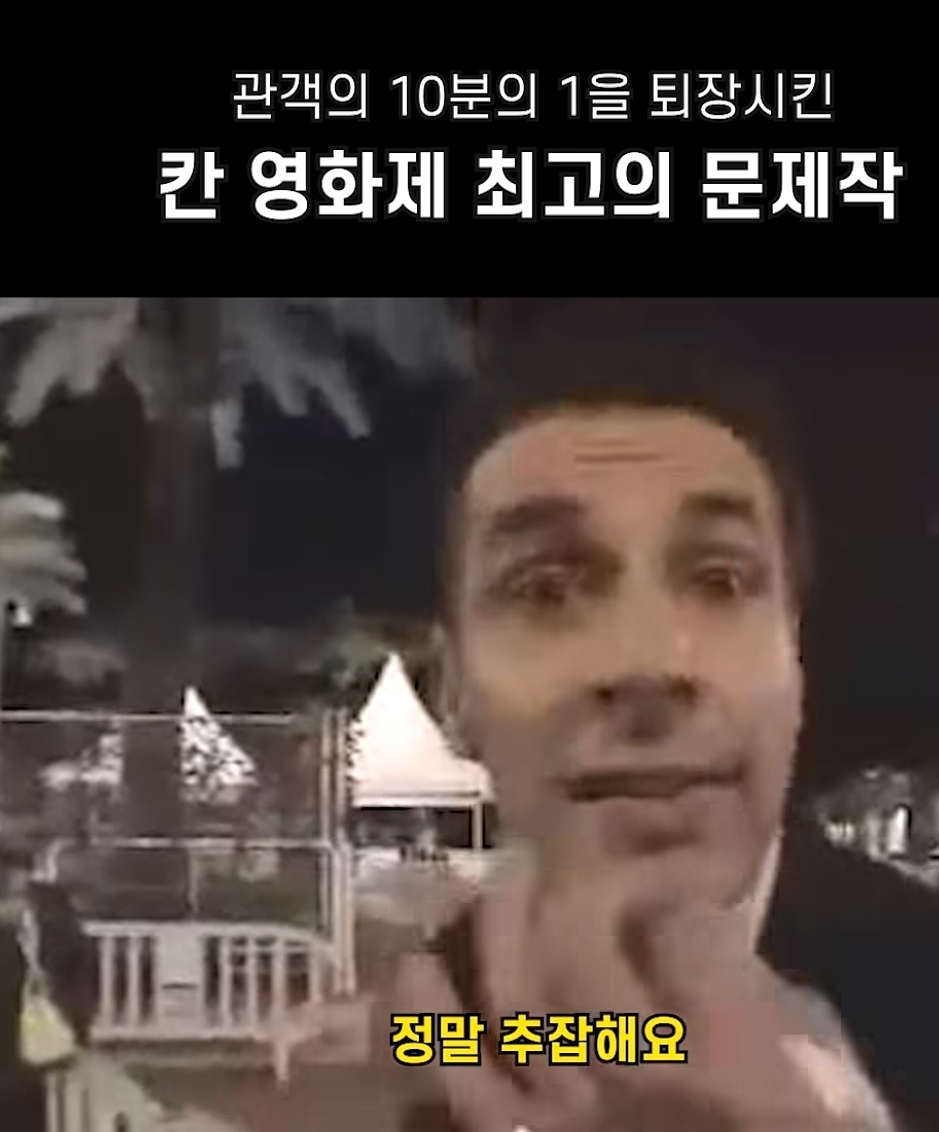 영화 돌이킬 수 없는 칸 영화제 시사회 현장 관객들 반응 | 인스티즈