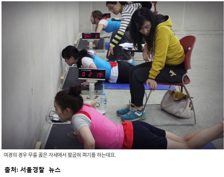 다른 나라들이 보면 경악할 대한민국 여경 체력검정.....JPG | 인스티즈