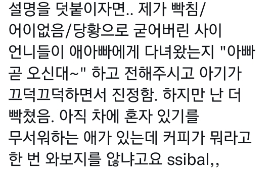 노키즈존 카페 가려고 애들을 차에 두고 간 애비 | 인스티즈