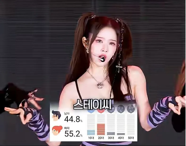 걸그룹 콘서트 남녀 팬 성비 | 인스티즈