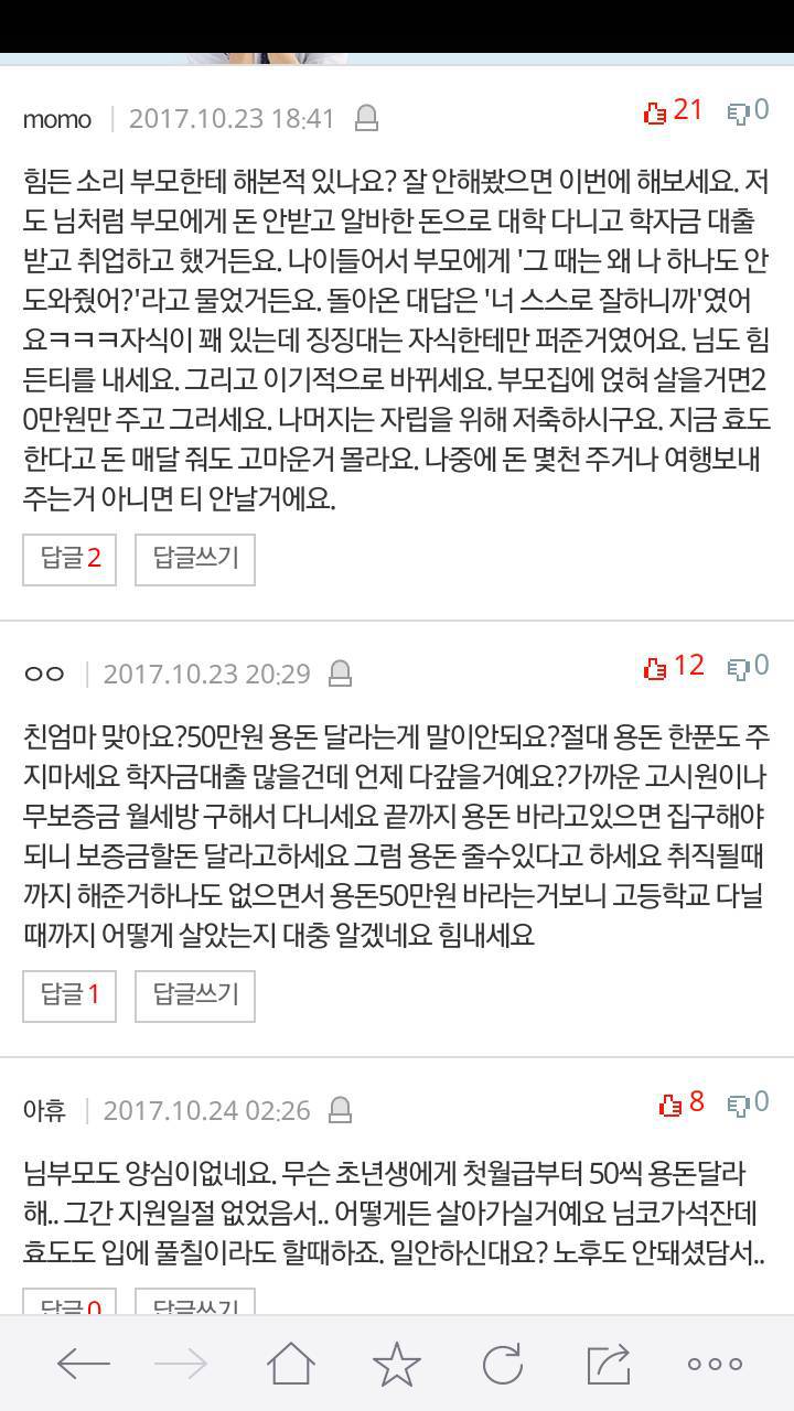 돈없는 부모님이 너무 미워져요.. | 인스티즈