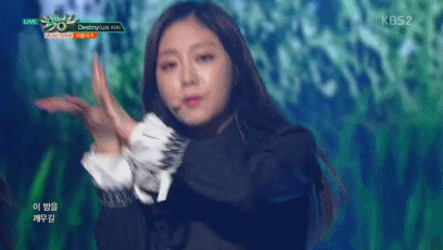 160520 뮤직뱅크 러블리즈 - Destiny.gif | 인스티즈