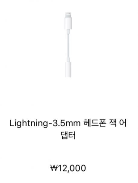 라이트닝-3.5mm 이어폰 젠더 공식 악세사리 가격.jpg | 인스티즈