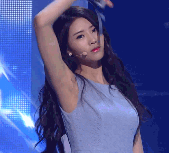 러블리즈 미주 움짤 & 겨드랑이 | 인스티즈