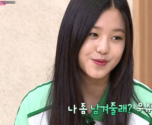 프듀48 장원영 애교를 본 김도아 김나영.gif | 인스티즈