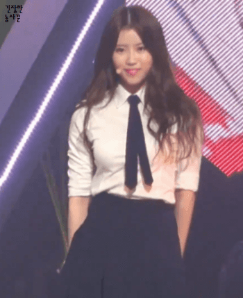 러블리즈 미주 움짤 & 겨드랑이 | 인스티즈