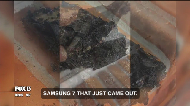 美서 노트7 폭발. SUV 차량 전소 | 인스티즈