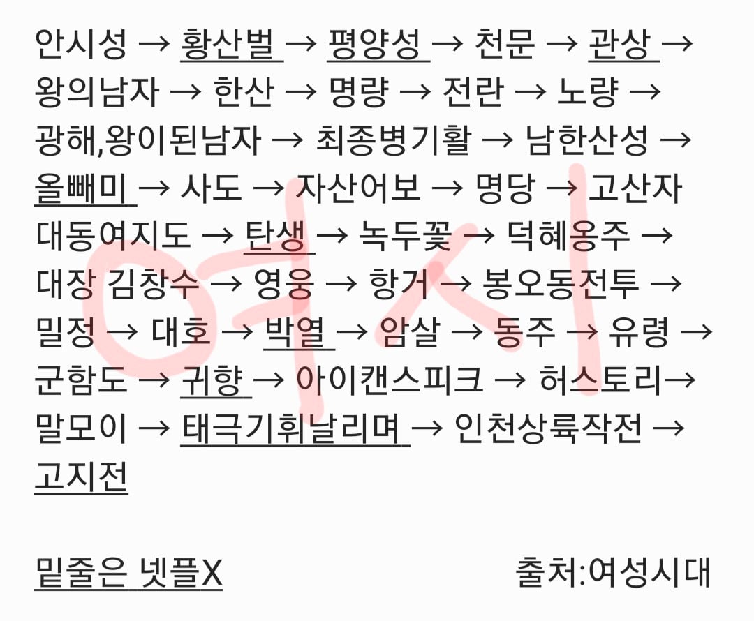 한국사 배경인 영화 시대순 정리 리스트 | 인스티즈