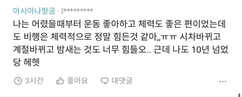 승무원 현직 직업 만족도. jpg | 인스티즈