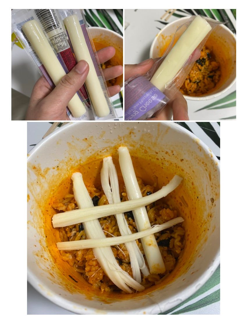 몇년전에 한창 유행했던 불닭 + 삼각김밥 + 치즈 조합 | 인스티즈