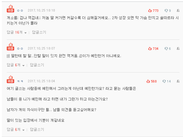 판] 딸한테 허리잘돌리겠네라고하는 남편 | 인스티즈