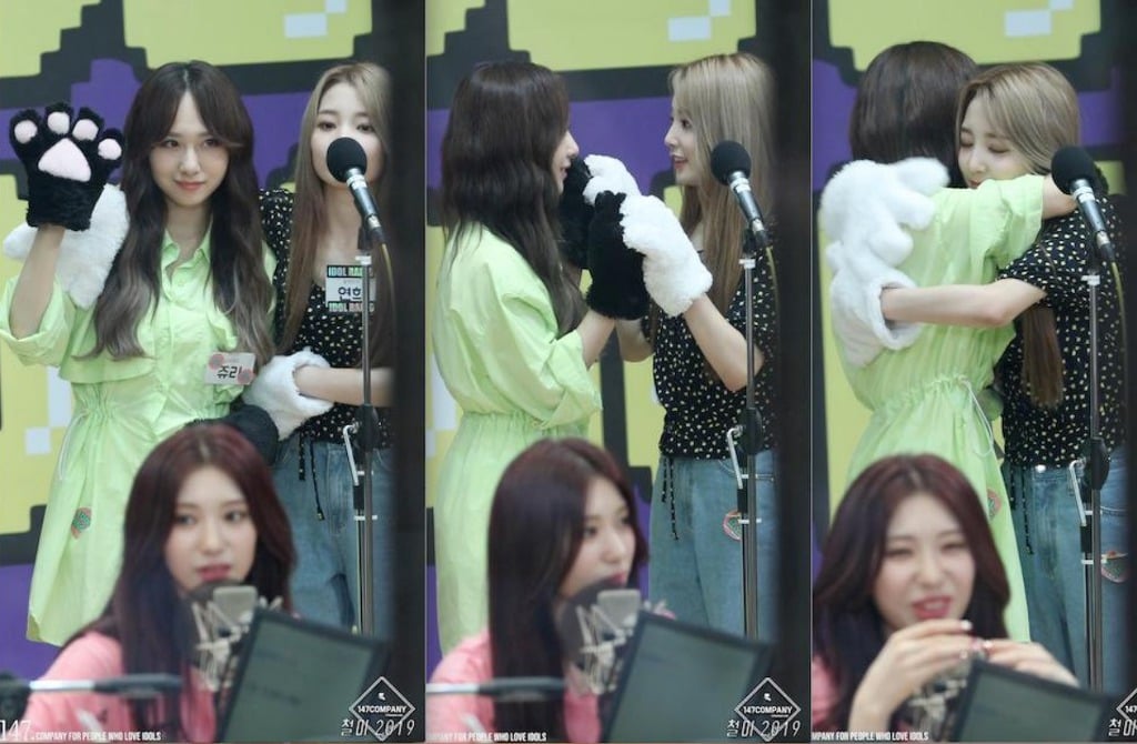 [로켓펀치] 쥬리에게 들이대는 연희.gif | 인스티즈