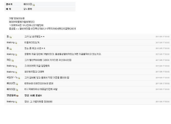 보고싶어서 발굴해 온 디씨 레전드 가발사건 | 인스티즈